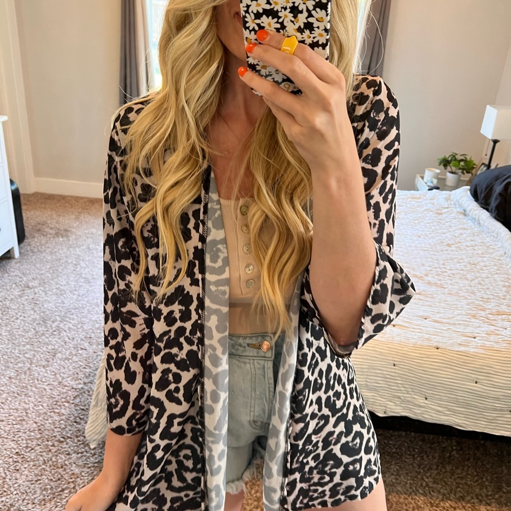 Soaped print kimono